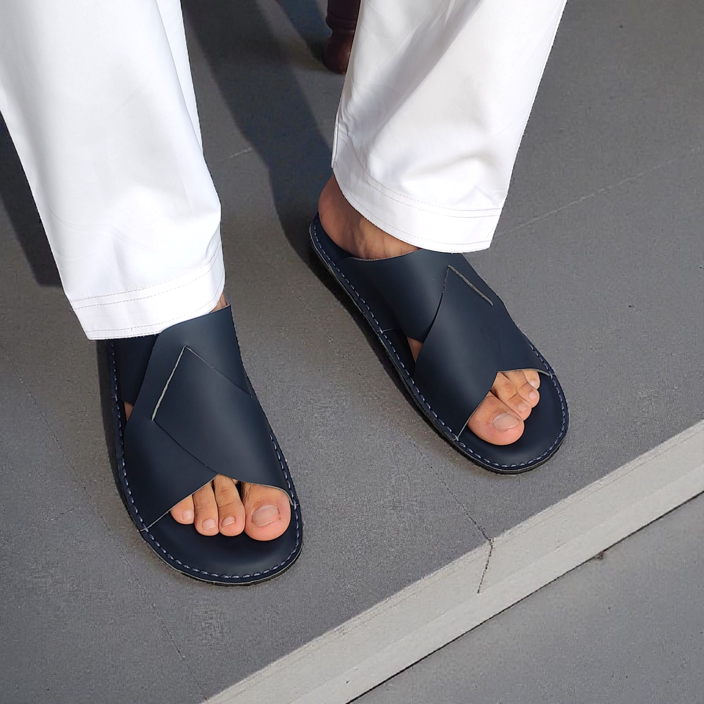 Handmade Leather Slippers (TC-65)