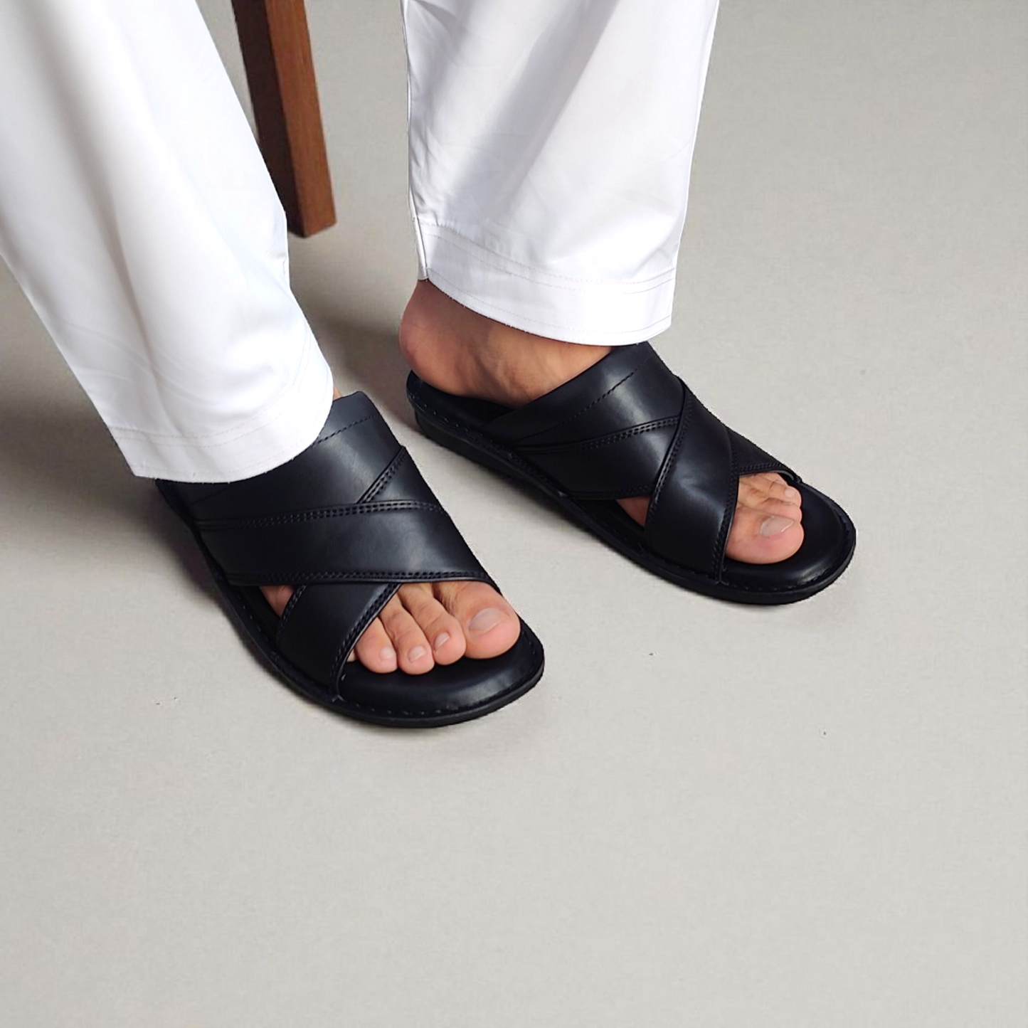 Handmade Leather Slippers (TS-78)