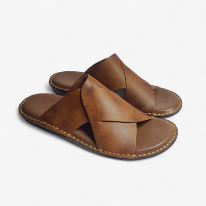 Handmade Leather Slippers (TC-61)