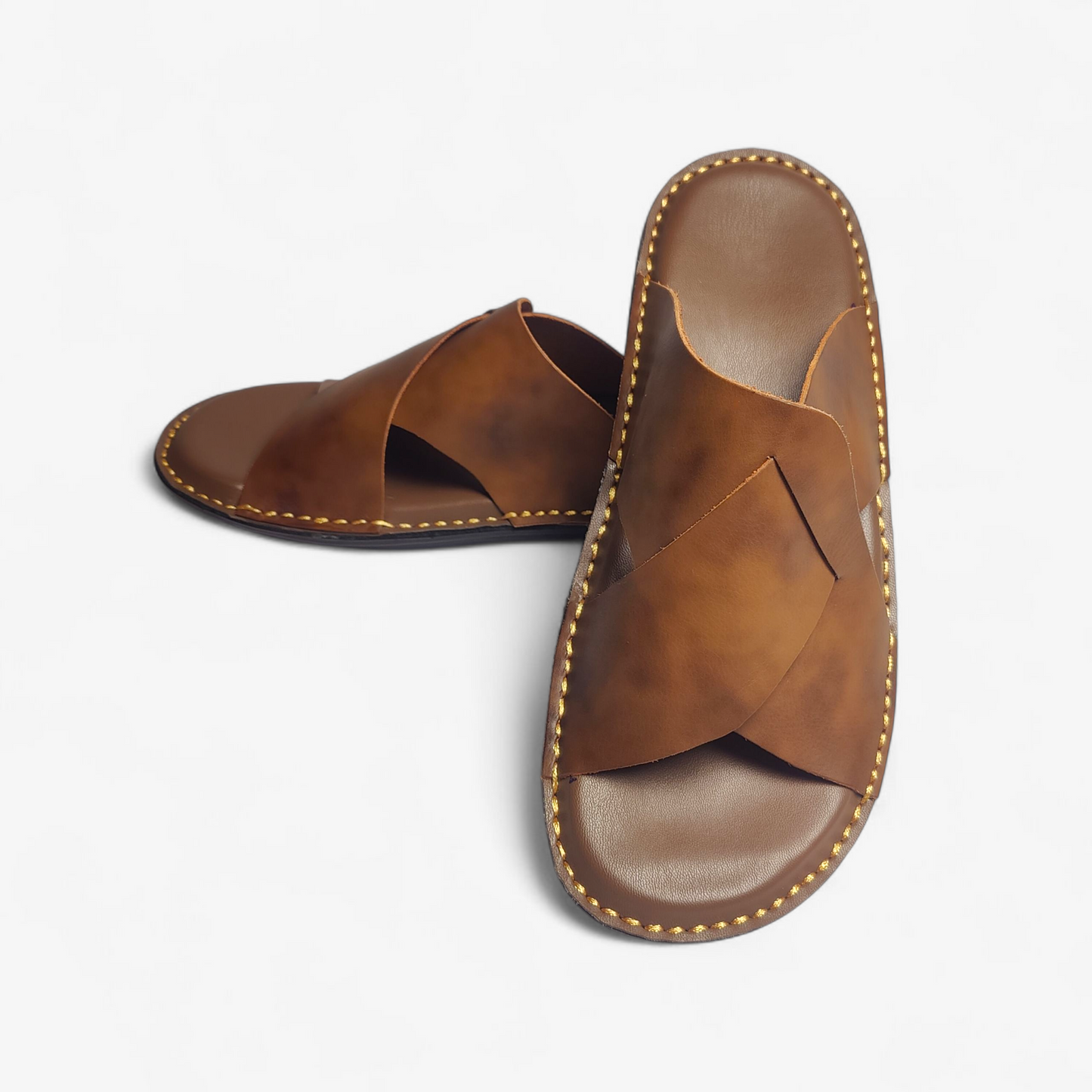 Handmade Leather Slippers (TC-61)