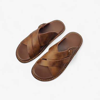 Handmade Leather Slippers (TC-93)