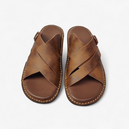 Handmade Leather Slippers (TC-93)